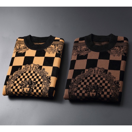 Replica Versace Sweaters Long Sleeved For Men #1267440 $48.00 USD for Wholesale