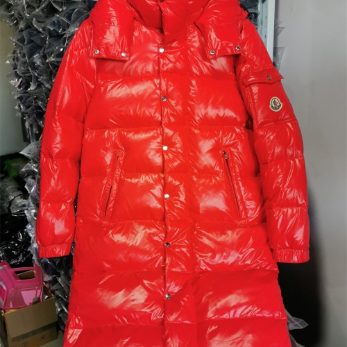 Replica Moncler Down Feather Coat Long Sleeved For Women #1267616, $182.00 USD, [ITEM#1267616], Replica Moncler Down Feather Coat outlet from China