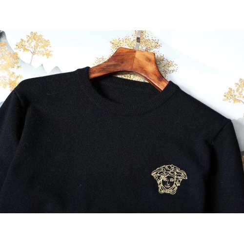 Replica Versace Sweaters Long Sleeved For Men #1267737 $42.00 USD for Wholesale