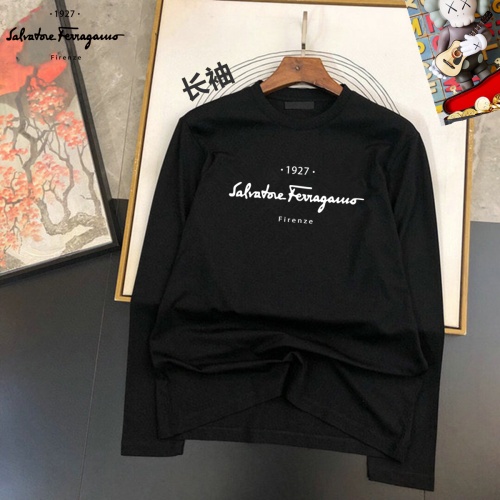 Replica Salvatore Ferragamo T-Shirts Long Sleeved For Unisex #1267839, $34.00 USD, [ITEM#1267839], Replica Salvatore Ferragamo T-Shirts outlet from China