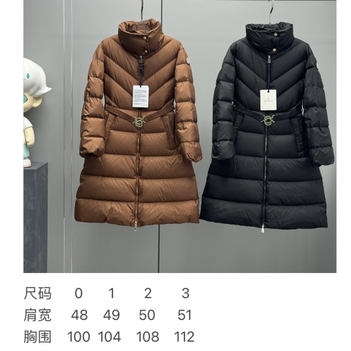 Replica Moncler Down Feather Coat Long Sleeved For Women #1267990 $170.00 USD for Wholesale