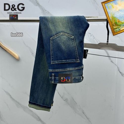 Replica Dolce & Gabbana D&G Jeans For Men #1268104 $48.00 USD for Wholesale