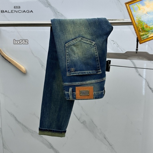 Replica Balenciaga Jeans For Men #1268113 $48.00 USD for Wholesale