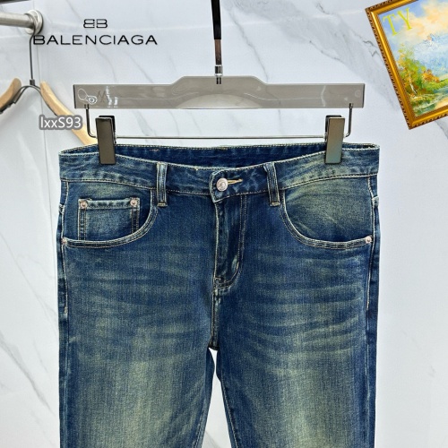 Replica Balenciaga Jeans For Men #1268123 $48.00 USD for Wholesale