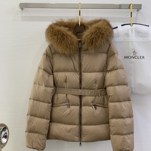 Replica Moncler Down Feather Coat Long Sleeved For Women #1268134, $185.00 USD, [ITEM#1268134], Replica Moncler Down Feather Coat outlet from China