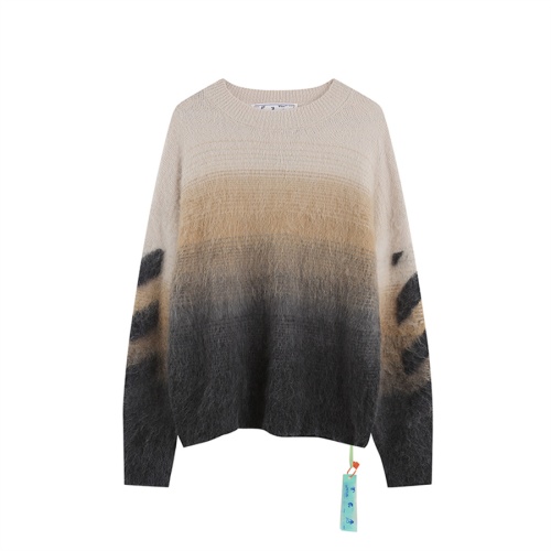 Replica Off-White Sweaters Long Sleeved For Unisex #1268441 $60.00 USD for Wholesale