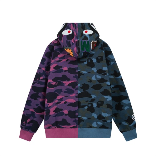 Replica Bape Hoodies Long Sleeved For Men #1268481 $56.00 USD for Wholesale