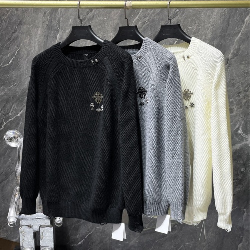 Replica Chrome Hearts Sweater Long Sleeved For Unisex #1268716 $56.00 USD for Wholesale