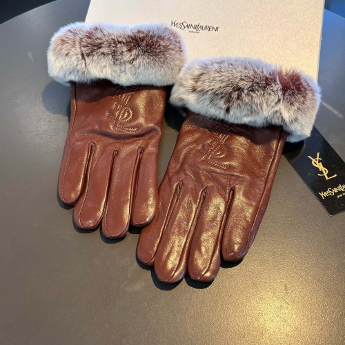 Replica Yves Saint Laurent Gloves For Women #1269088, $48.00 USD, [ITEM#1269088], Replica Yves Saint Laurent Gloves outlet from China