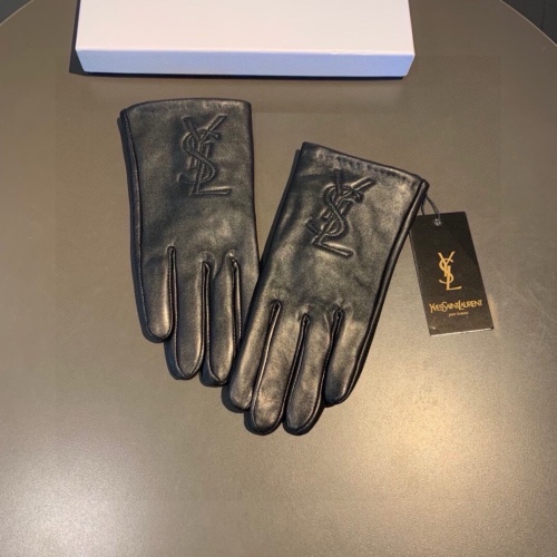 Replica Yves Saint Laurent Gloves For Women #1269228 $42.00 USD for Wholesale