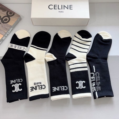 Replica Celine Socks #1269555 $29.00 USD for Wholesale