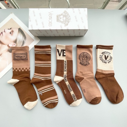 Replica Versace Socks For Men #1269613 $29.00 USD for Wholesale