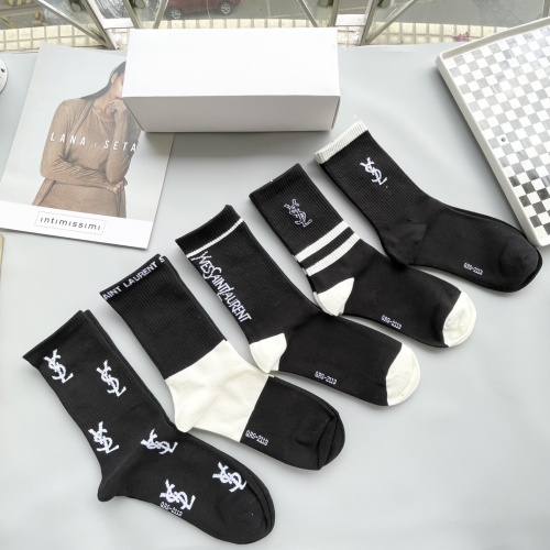 Replica Yves Saint Laurent YSL Socks #1269656 $29.00 USD for Wholesale