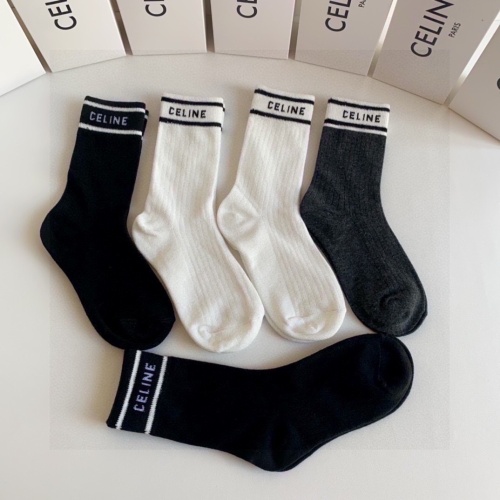 Replica Celine Socks #1269737 $27.00 USD for Wholesale