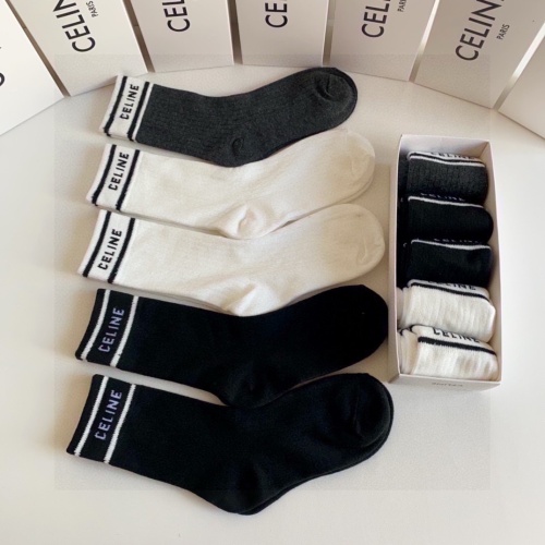 Replica Celine Socks #1269737 $27.00 USD for Wholesale