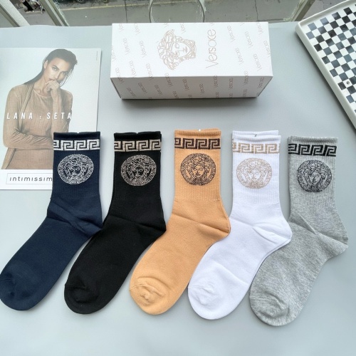 Replica Versace Socks For Men #1269750, $29.00 USD, [ITEM#1269750], Replica Versace Socks outlet from China