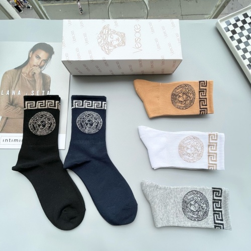 Replica Versace Socks For Men #1269750 $29.00 USD for Wholesale