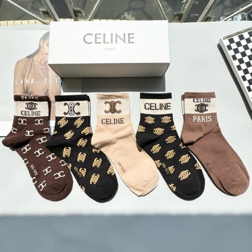 Replica Celine Socks #1269759 $25.00 USD for Wholesale