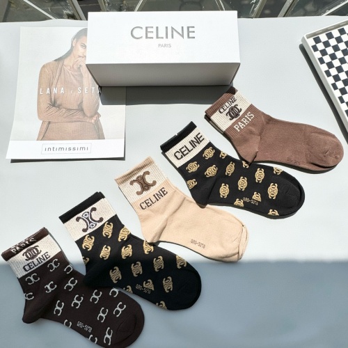 Replica Celine Socks #1269759 $25.00 USD for Wholesale