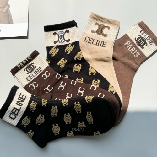 Replica Celine Socks #1269759 $25.00 USD for Wholesale