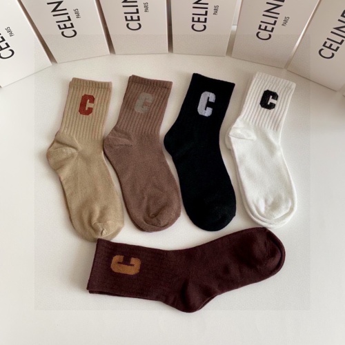 Replica Celine Socks #1269780 $27.00 USD for Wholesale