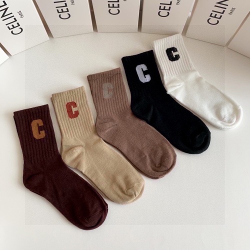 Replica Celine Socks #1269780 $27.00 USD for Wholesale