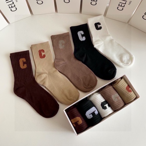 Replica Celine Socks #1269780 $27.00 USD for Wholesale