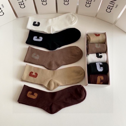 Replica Celine Socks #1269780 $27.00 USD for Wholesale