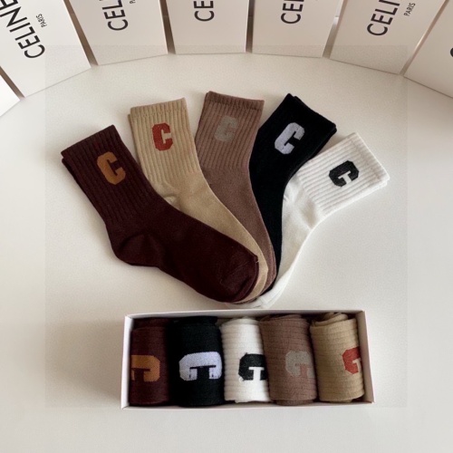 Replica Celine Socks #1269780 $27.00 USD for Wholesale