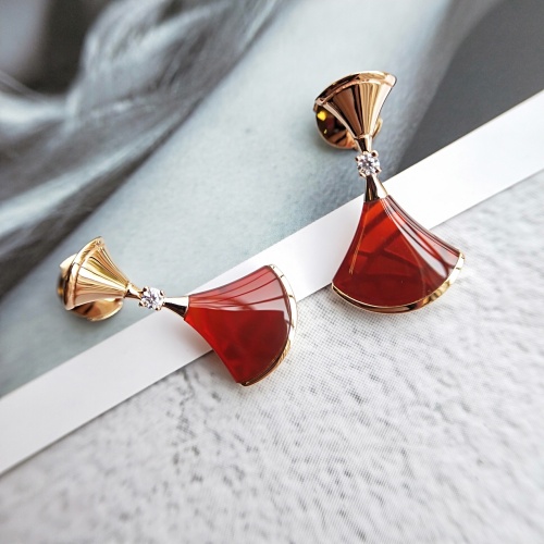 Replica Bvlgari Earrings For Women #1270011 $52.00 USD for Wholesale