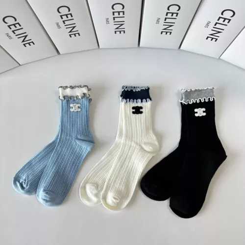 Replica Celine Socks For Women #1272774, $32.00 USD, [ITEM#1272774], Replica Celine Socks outlet from China