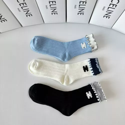 Replica Celine Socks For Women #1272774 $32.00 USD for Wholesale