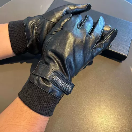 Replica Chrome Hearts Gloves For Men #1272869 $48.00 USD for Wholesale