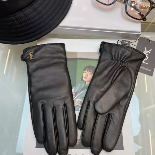 Replica Yves Saint Laurent Gloves For Women #1272962 $60.00 USD for Wholesale