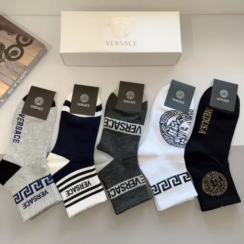 Replica Versace Socks For Men #1273217 $29.00 USD for Wholesale