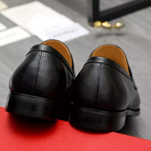 Replica Salvatore Ferragamo Leather Shoes For Men #1273436 $82.00 USD for Wholesale