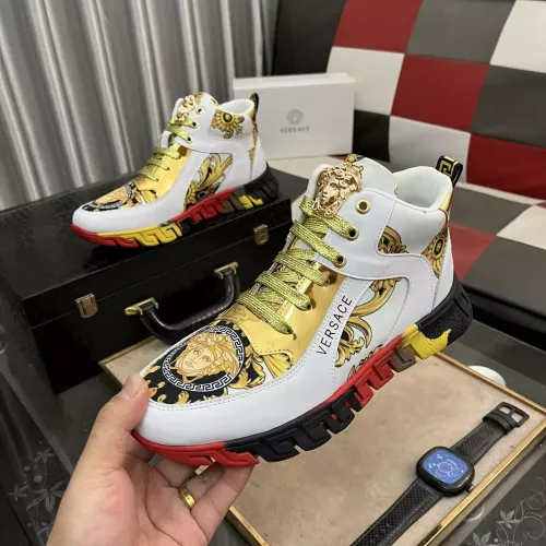 Replica Versace High Tops Shoes For Men #1273553, $80.00 USD, [ITEM#1273553], Replica Versace High Tops Shoes outlet from China