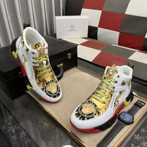 Replica Versace High Tops Shoes For Men #1273553 $80.00 USD for Wholesale