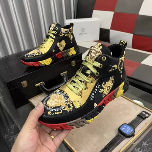 Replica Versace High Tops Shoes For Men #1273554, $80.00 USD, [ITEM#1273554], Replica Versace High Tops Shoes outlet from China