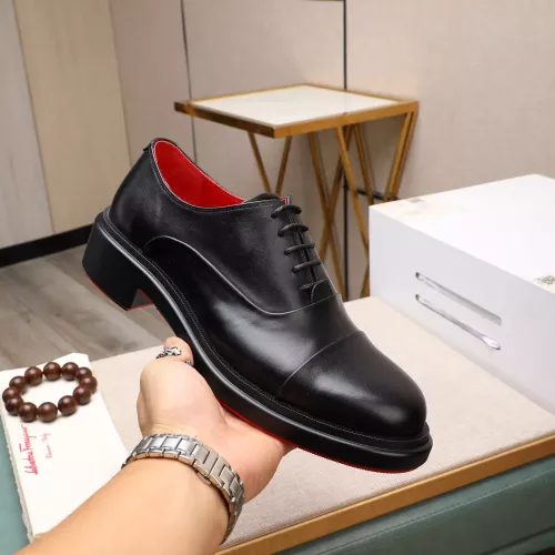 Replica Christian Louboutin Leather Shoes For Men #1273687 $140.00 USD for Wholesale