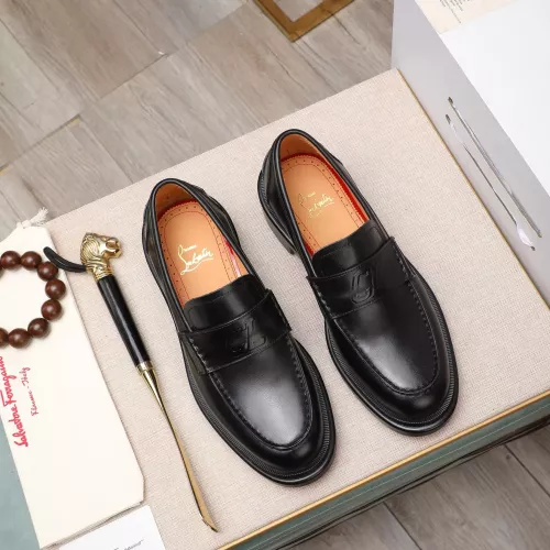 Replica Christian Louboutin Leather Shoes For Men #1273689 $140.00 USD for Wholesale