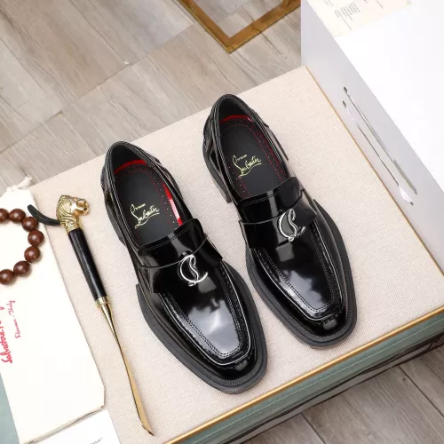 Replica Christian Louboutin Leather Shoes For Men #1273691 $150.00 USD for Wholesale