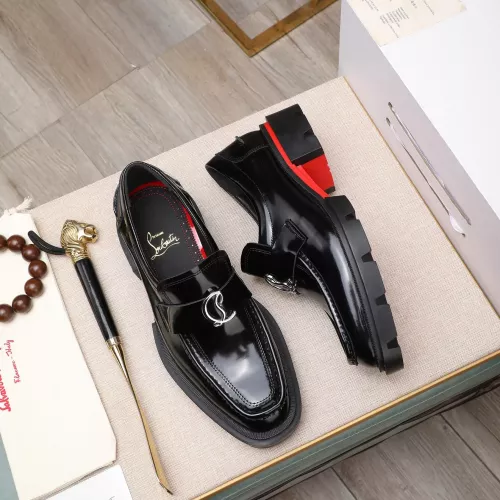 Replica Christian Louboutin Leather Shoes For Men #1273691 $150.00 USD for Wholesale