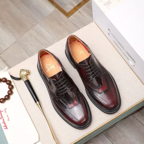 Replica Christian Louboutin Leather Shoes For Men #1273692 $150.00 USD for Wholesale