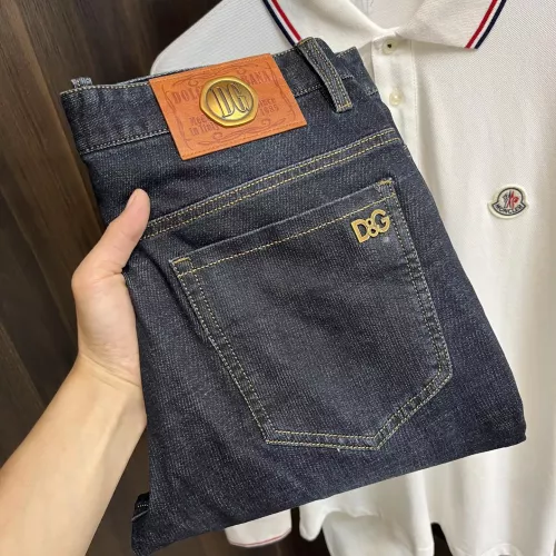 Replica Dolce &amp; Gabbana D&amp;G Jeans For Men #1273765, $85.00 USD, [ITEM#1273765], Replica Dolce &amp; Gabbana D&amp;G Jeans outlet from China