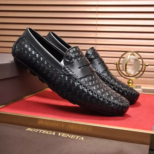 Replica Bottega Veneta BV Leather Shoes For Men #1273818 $92.00 USD for Wholesale