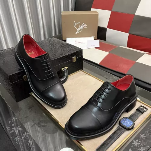 Replica Christian Louboutin Leather Shoes For Men #1273841 $135.00 USD for Wholesale