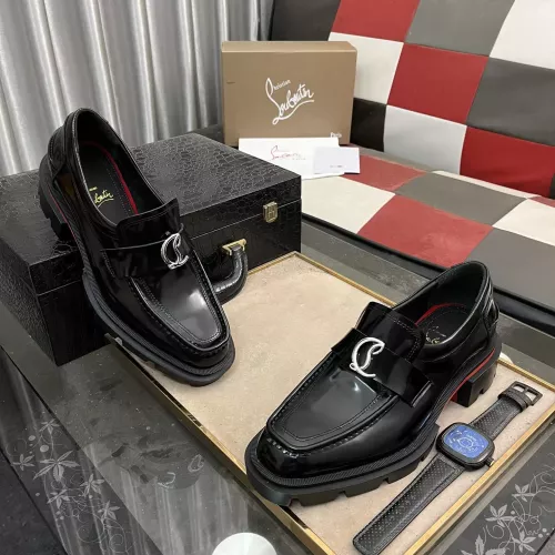 Replica Christian Louboutin Leather Shoes For Men #1273848 $145.00 USD for Wholesale