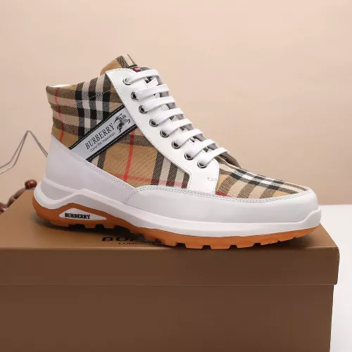 Replica Burberry High Tops Shoes For Men #1273966 $76.00 USD for Wholesale