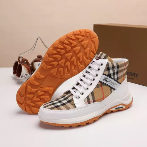 Replica Burberry High Tops Shoes For Men #1273966 $76.00 USD for Wholesale